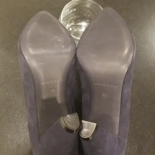 ANINE BING ππ Irmelin Boots ~ Midnight Suede Dark Navy Blue 38 NWOT