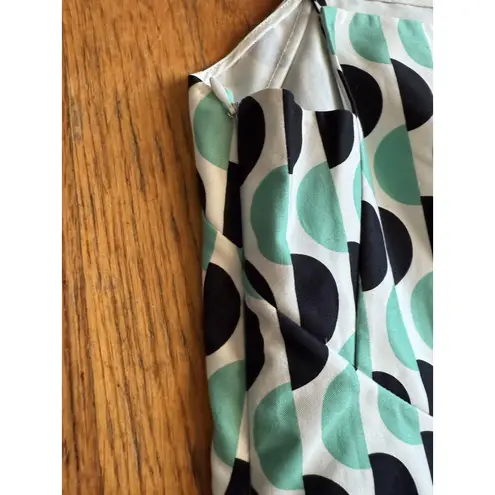 Marni Cami Top Womens IT 38 Black Green Geometric Print Made in Italy Peplum Hem White Size undefined