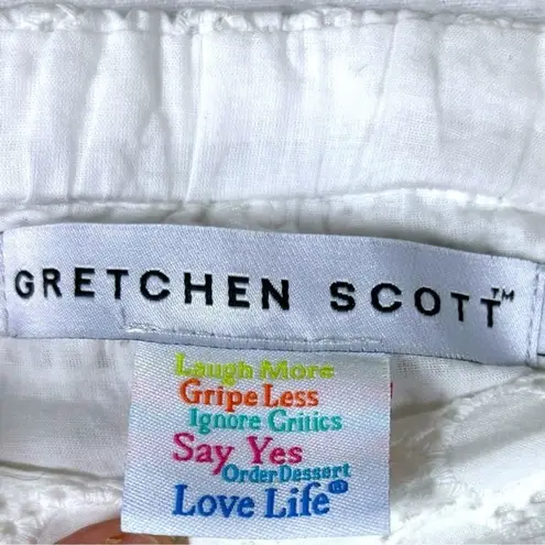 Gretchen Scott Shorty Shorts Roadrunner Eyelet White size shrimp XXS Boho Cotton