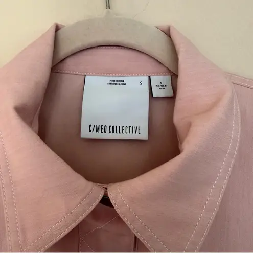 C/Med Collective Belted Crop Jacket Pink Cropped Jacket NWOT Size Small