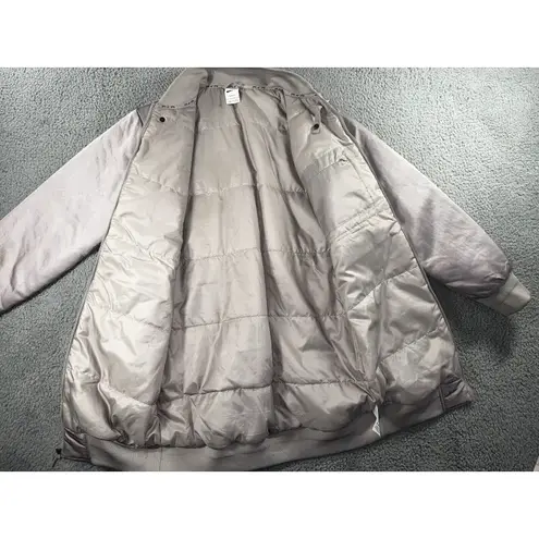 Nike Air Therma Fit Bomber Jacket Women XS Loose Long Full Zip Pink