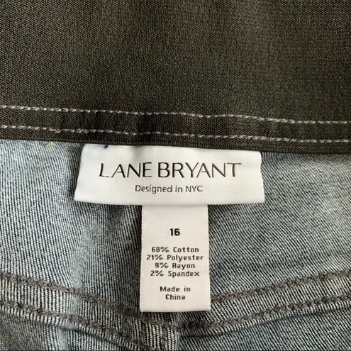 Lane Bryant  5 Pocket Design Bermuda Jean Shorts With Elastic Waist Band