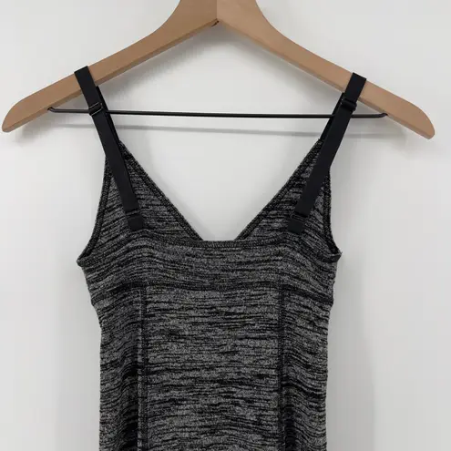 Wilfred Aritizia Free V-Neck Spaghetti Strap Slip Dress Black Gray Women XS