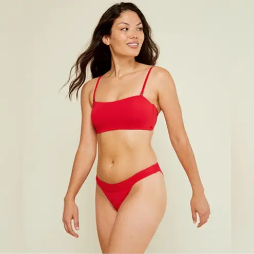 ANDIE Swim the Banded Cheeky Bikini Bottom NWT size XL Cherry Red Swimsuit
