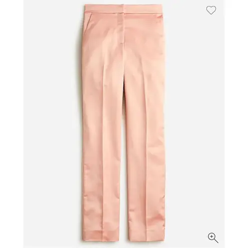 NWT JCrew Kate Straight Leg Satin Dress Pants Peach Pink 8T Size undefined