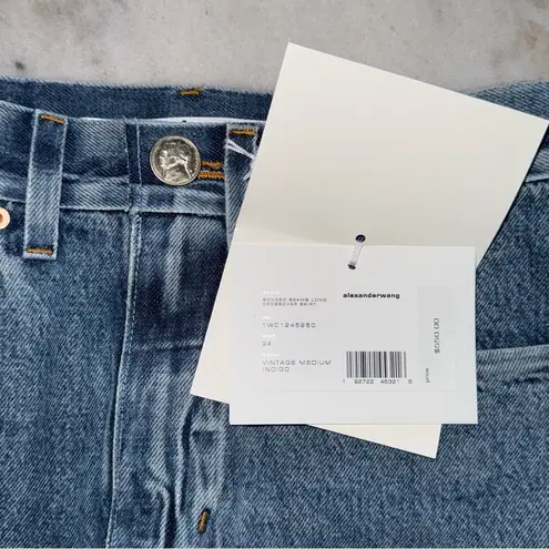 Alexander Wang Bonded Seams Long Crossover Denim Maxi Skirt