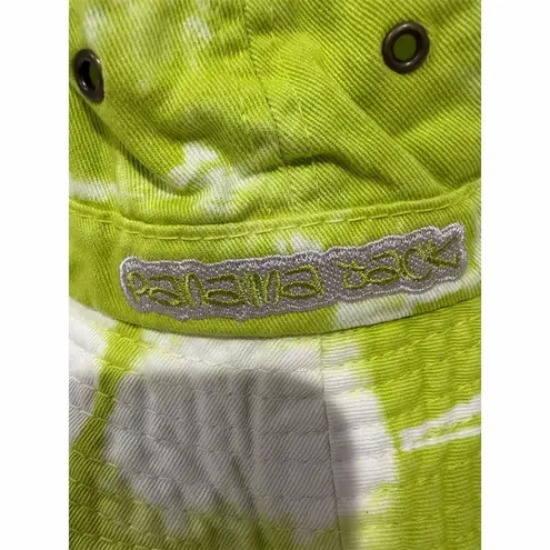 Panama Jack Unisex Tie-Dye Bucket Hat Lime Green Summer Casual
