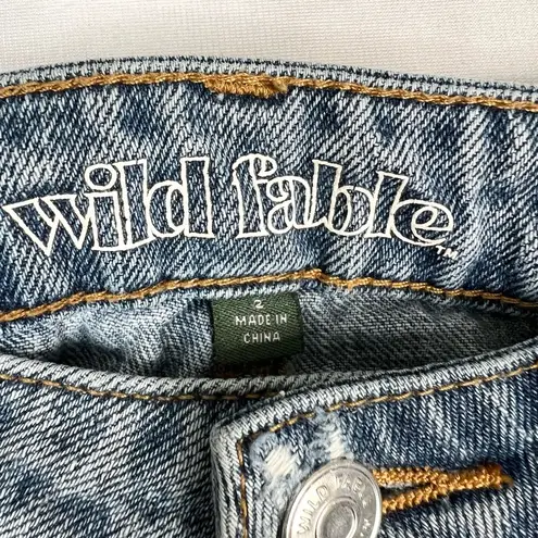 Wild Fable High Rise Jean Shorts Distressed Ripped Cut Off Size 2