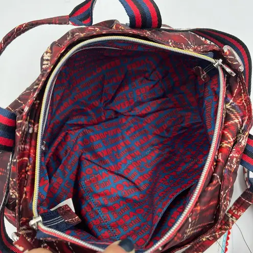 Harajuku Lovers Charming Crossbody Satchel Plaid Jack Print Bag Red