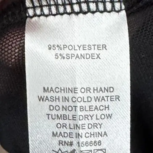 Free Kisses Black Sheer Peral Embellished Top Size 3X Going Out Top Night Out