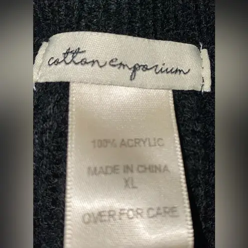 Cotton Emporium Nordstrom crew neck cold shoulder long sleeve sweater size XL
