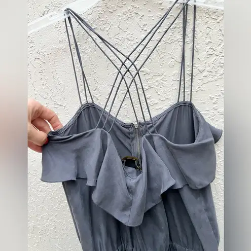 Cynthia Steffe Cynthia Steve gray silky jumpsuit size 2