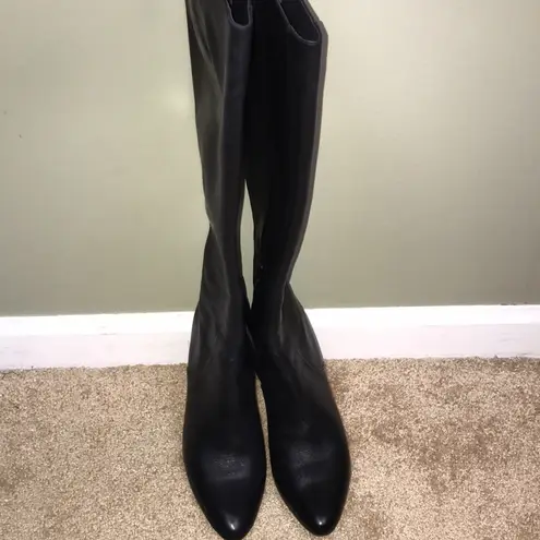 Cole Haan  Grand OS Women’s Tall Black Leather Heeled Boots