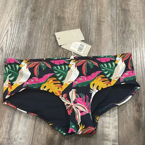 Boden Parakeet Palm NWT Swim Bikini Bottom Size 8 Blue
