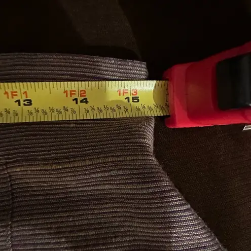 Mary Ann Restivo Vintage Midi Gold Brown Blue Purple Mini Stripes Skirt SZ 12