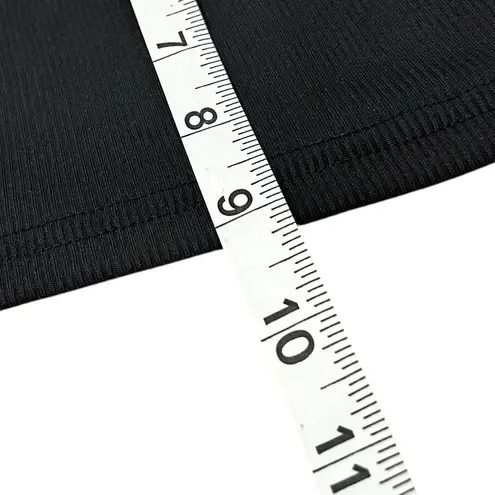 Black Silver Chain Strap Design Crop Top Style Shirt Women’s Size Small Fit!