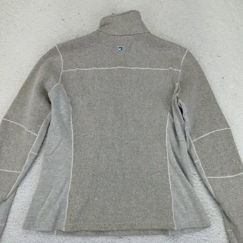 Kuhl Interceptr Fleece Pullover Women's Large 1/4 Zip Gorpcore Jacket Quarter Tan