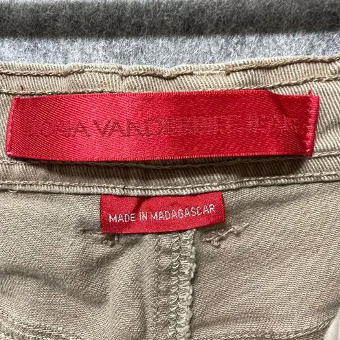 Gloria Vanderbilt Classic Straight Leg Khaki Beige Stretch Cotton Pants Size 6