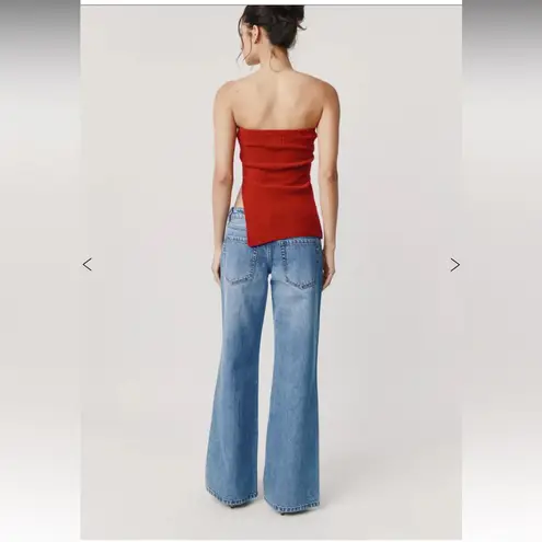 With Jean Belle Top | Red