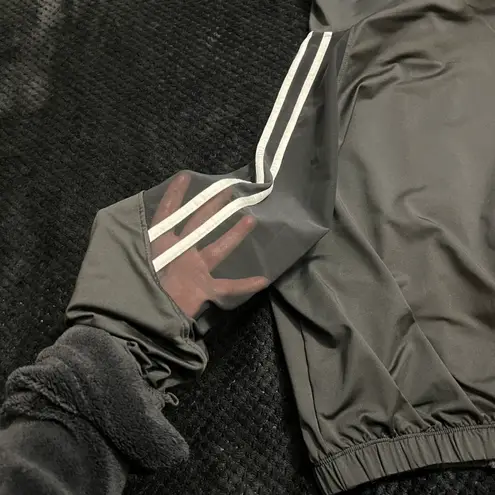 Two pieces set tracksuit bomber jacket sport set leggings shorts activewear mesh White Size M