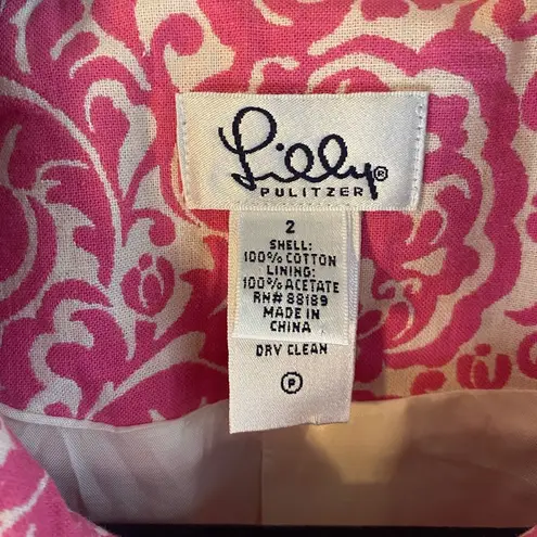 Lilly Pulitzer  pink and white one button jacket - Image 3