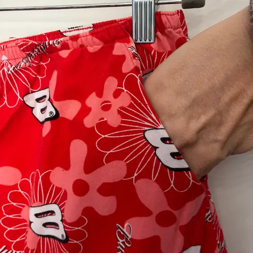 Vtg Y2K NASCAR Dale Earnhardt Jr Womens Lounge Pants Sz M Budweiser Floral #8 Red Size M