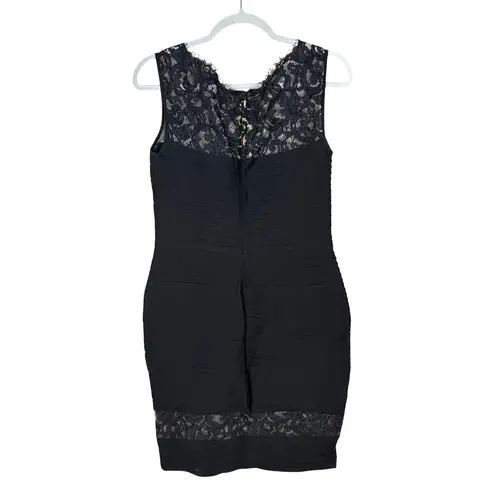 Tadashi Shoji Lace Sheath Dress Sleeveless Black Size Large