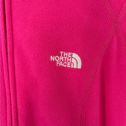 The North Face  Women's Bright Pink TKA 100 Full Zip Hoodie Size Medium Sweater