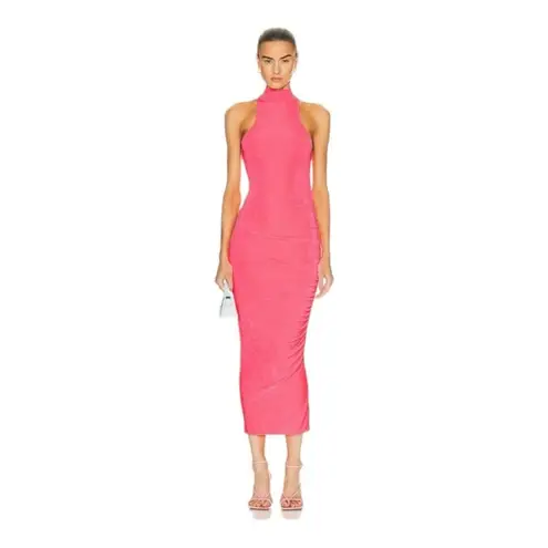 NWT SER.O.YA Retrofete Delta br Sleeveless Midi Dress in NEON Pink Size XS