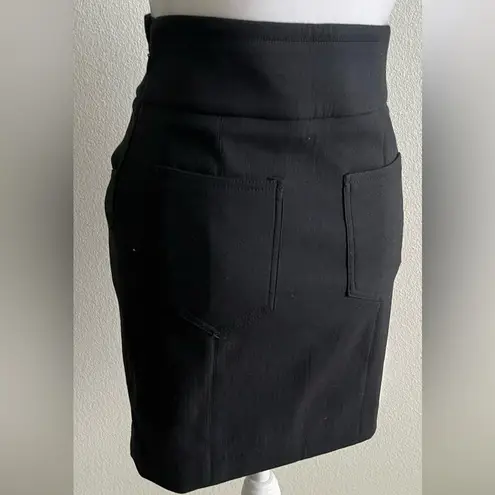 IRO Black Midi Pencil Skirt