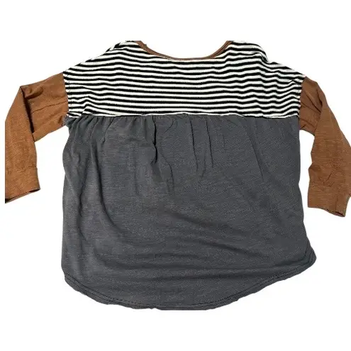 Oversized Star Patch High Low Quilted Patchwork sweater Multiple