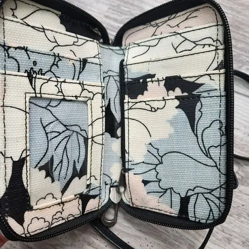 Sakroots Duo Wristlet & Crossbody Travel Bag Smartphone Artist Circle Peony