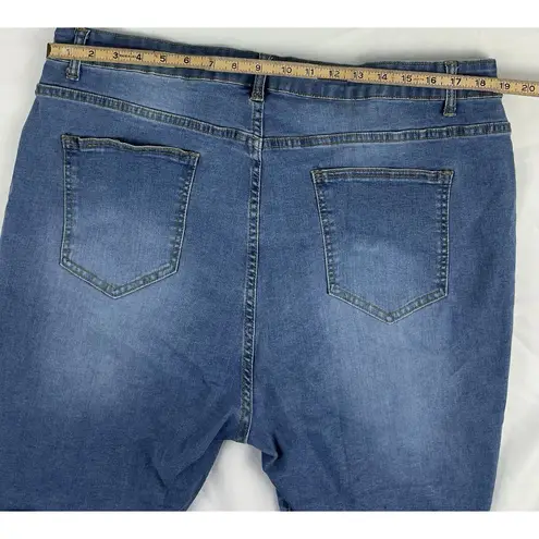 Gagele Women's Distressed Shorts Blue Size 4X