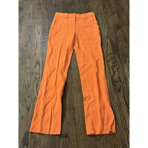 ALC Frank A.L.C. Kennedy Trouser Pants Clementine Orange Straight Leg Slacks NEW Size 00