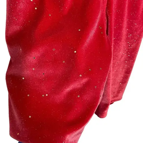 Beach Riot NWT Glitter Bike Short in Fiery Red Velvet Size XS