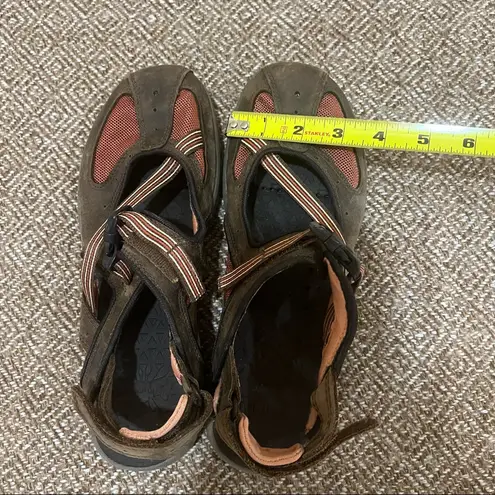 Merrell Cambrian Emme Leather Ginger Vibram Soles Walking Hiking Shoes Sz 8 GUC