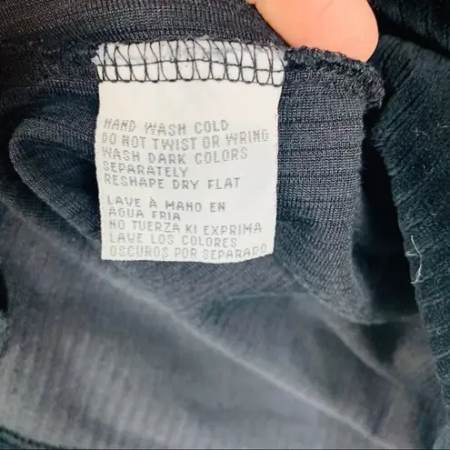 Jones New York Vtg Joneswear Black Velour 1/4 zip Shirt Medium