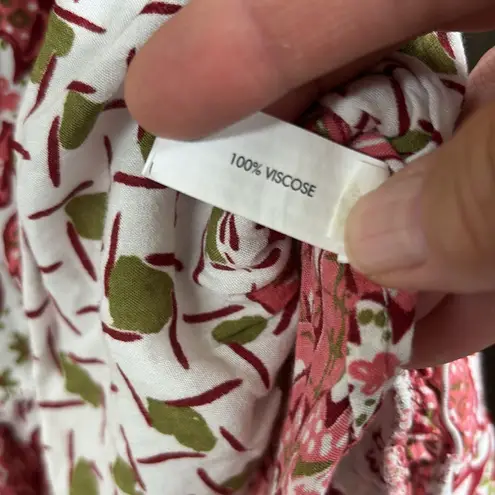 Poupette St. Barth EUC Floral Viscose Dress Long Sleeve Size Small