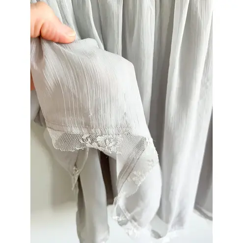 Staring At Stars | Anthropologie | Embroidered Babydoll Dress | Grey | Sz S