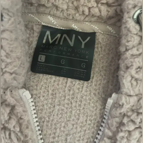 Marc New York (MNY) Teddy Bear Sherpa Faux Fur Zip-Up Hoodie Sweatshirt