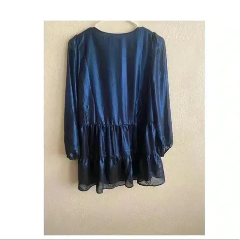 MELLODAY 🆕 Chiffon Tier Tunic Top XS🆕