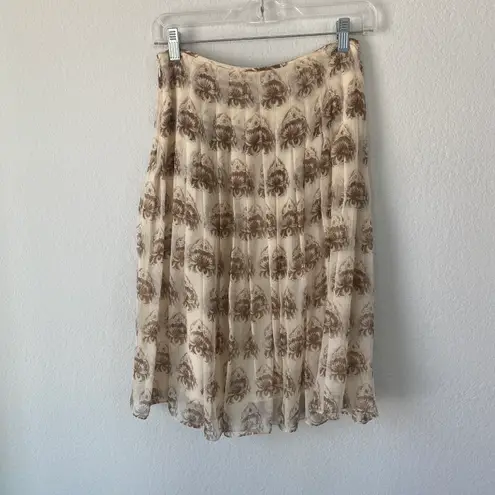 David Meister Silk Prairie Skirt