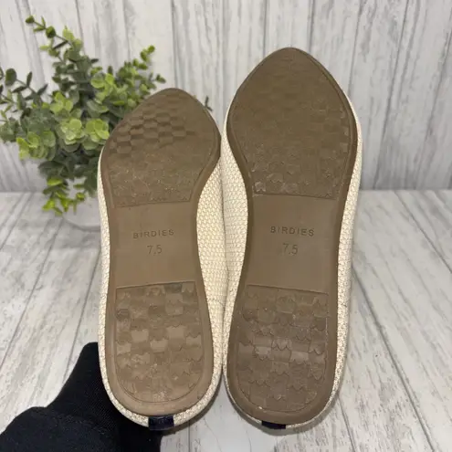 Birdies Womens Size 7.5 Eggshell And Navy EUC