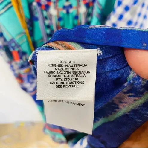 Camilla 100% silk Divinity Dance Round Neck Kaftan NWT