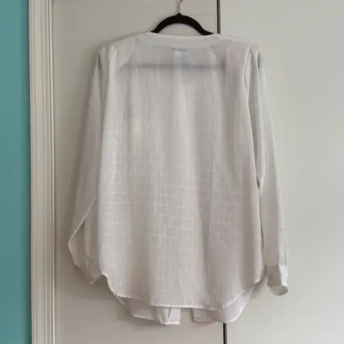 Yves St. Clair Sheer Vintage Blouse | Size 8 | Romantic Feminine | Coquette White