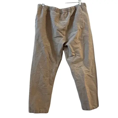 ONIA Women's XL Beige Straight Pants Elastic Waist Casual