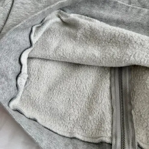 Peloton Unisex Full Zip Logo Hoodie Sweatshirt Gray Size S