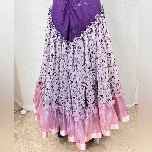 Martin McCrea Purple and Pink Quinceanera Princess Prom Dress HEAVY 6/8 Size M