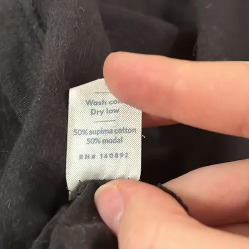 Marine layer black supima modal been long sleeve base layer t-shirt size XS