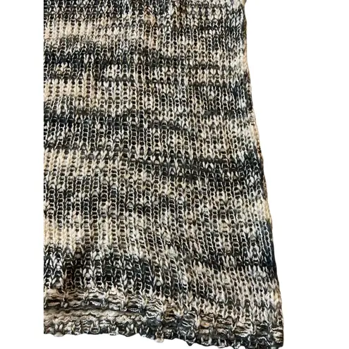 Alberto Makali Women’s Sweater Size XL Cream Green Metallic Knit Beaded Detail